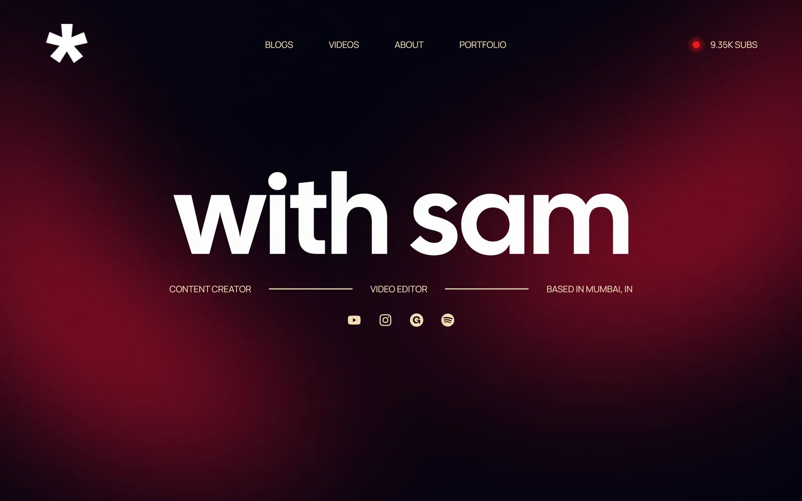 With Sam home page hero